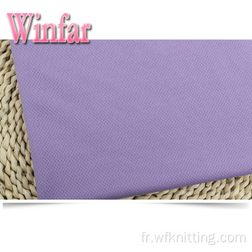 Tissu de maille tricoté en polyester à séchage sec et frais